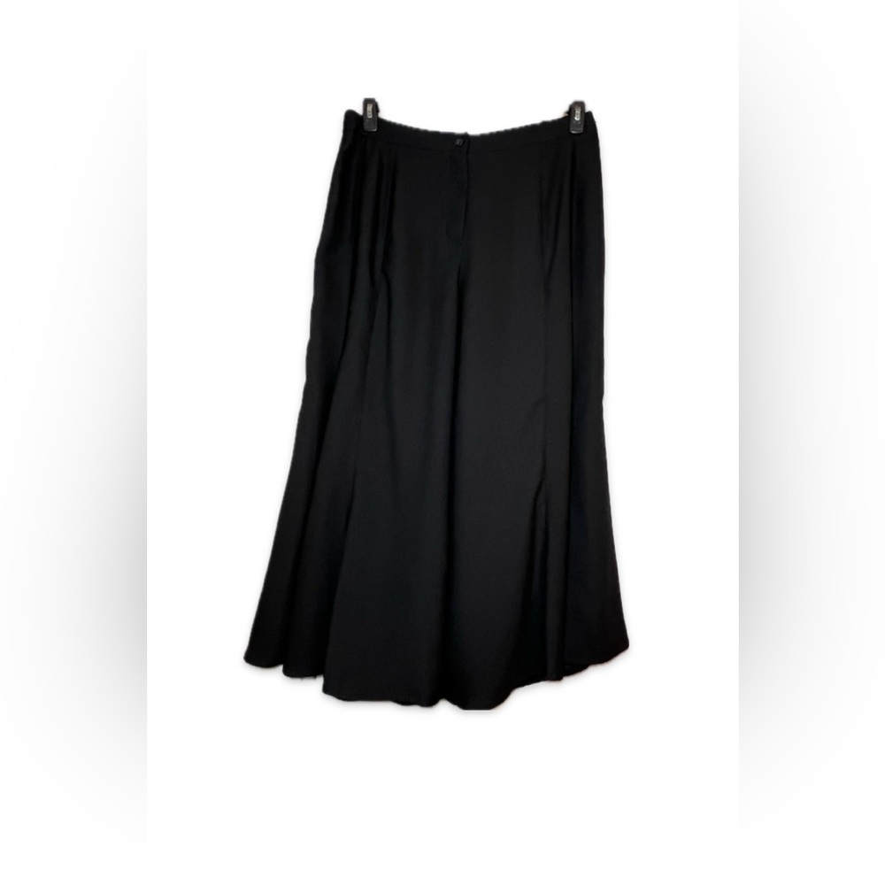 City Chic Wide Leg Dress Pants Women’s Size 14 Black Front Zipper